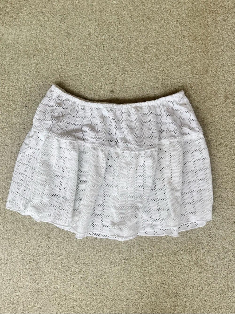 No Boundaries White Eyelet Skirt Cover-Up - Picture 3 of 4
